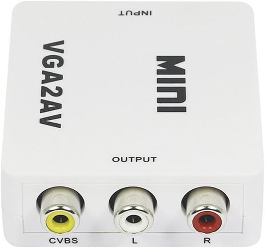 URICOM VGA TO AV CONVERTER  SUPPORT 1080P HIGH QUALITY  PLUG & PLAY