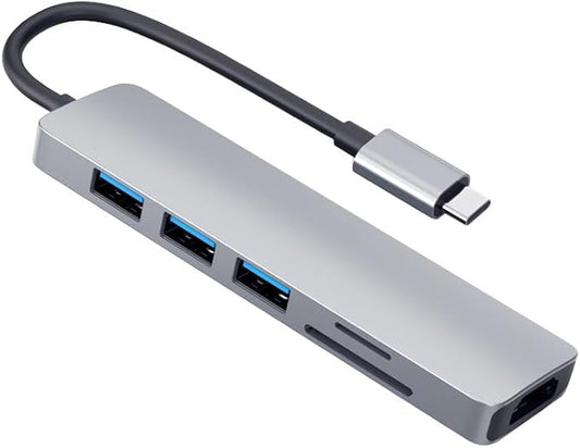 URICOM TYPE C TO LAN +USB HUB  (LAN 2.0(10/100) +USB 2.0 HUB (3PART) SUPPORT MAC OS/WINDOW