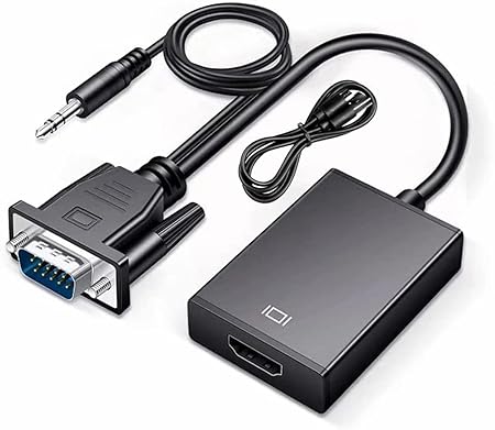 URICOM VGA TO HDMI CONVERTER  SUPPORTS 1080p RESOLUTION  PLUG & PLAY