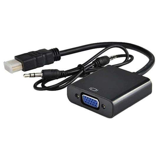 Uricom HDMI TO VGA WITH AUDIO CONVERTER  SUPPORT UP TO 1080P WITH AUDIO  SUPPORT VGA CABLE UP TO 20 MTR