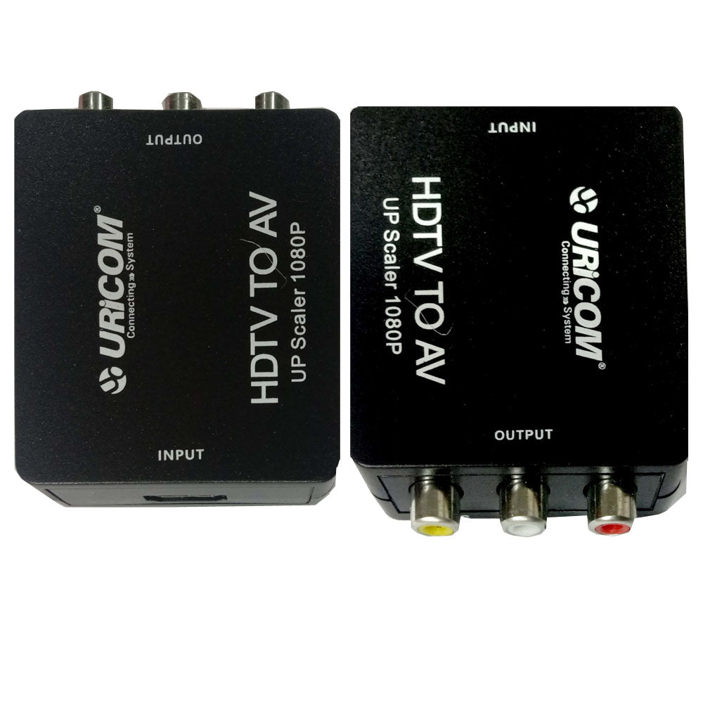 URICOM AV TO HDMI CONVERTER HIGH RESOLUTION TRANSFER AV TO HDMI PLUG & PLAY