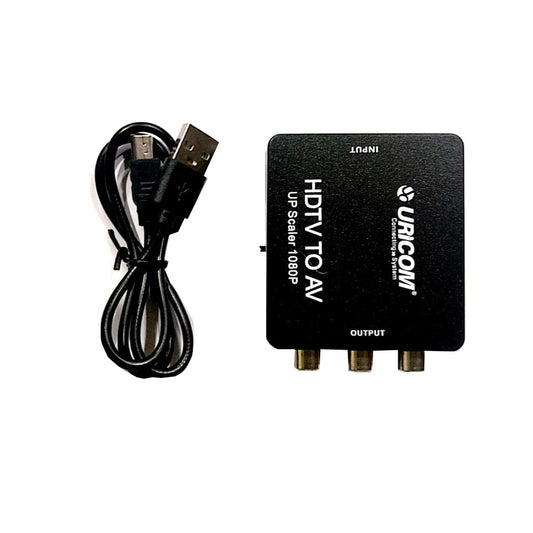 URICOM AV TO HDMI CONVERTER  HIGH RESOLUTION TRANSFER AV TO HDMI  PLUG & PLAY