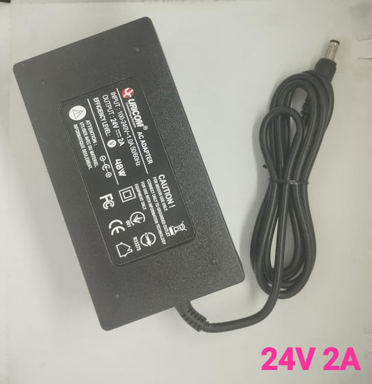 URICOM 24V 2A ADAPTOR ADAPTER POWER SUPPLY DUAL PIN