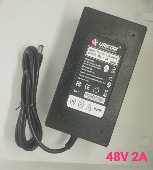 URICOM 48V 2A ADAPTOR ADAPTER POWER SUPPLY DUAL PIN