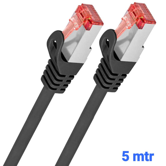 Uricom CAT-6 PATCH CORD 2 4 6 8 4 PAIR+TWISTED CABLE WITH STP PLUG 5 mtr