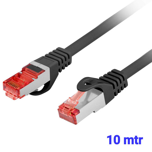 Uricom CAT-6 PATCH CORD 2 4 6 8 4 PAIR+TWISTED CABLE WITH STP PLUG 10 mtr