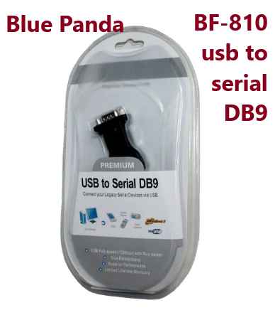 Blue Panda Bafo USB To Serial DB9 (Black & Silver Pack of 1)