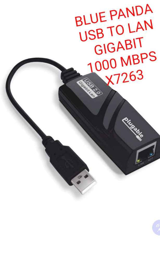Blue Panda USB To Lan 1000 Mbps Wired LAN Ethernetadapter ()