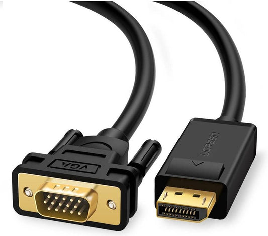 Uricom DP TO VGA CABLE  INPUT DP-0UTPUT VGA (1080p) 1.8 mtr