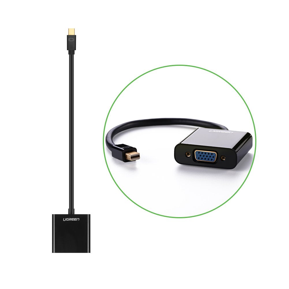 URICOM MINI DP TO VGA CONVERTER  SUPPORTS 1080p RESOLUTION  SUPPORT ALL MAC 0S