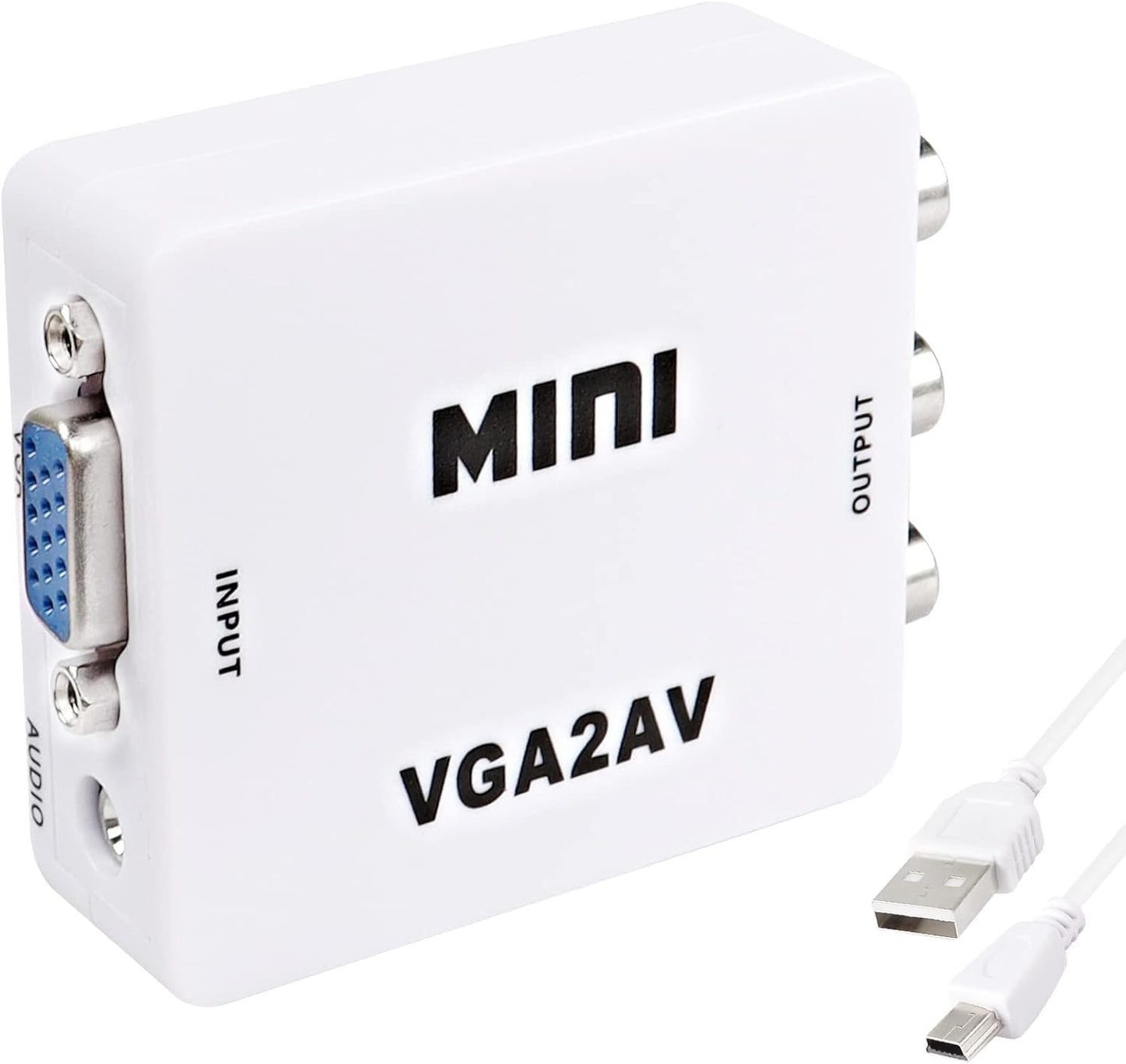 URICOM VGA TO AV CONVERTER  SUPPORT 1080P HIGH QUALITY  PLUG & PLAY