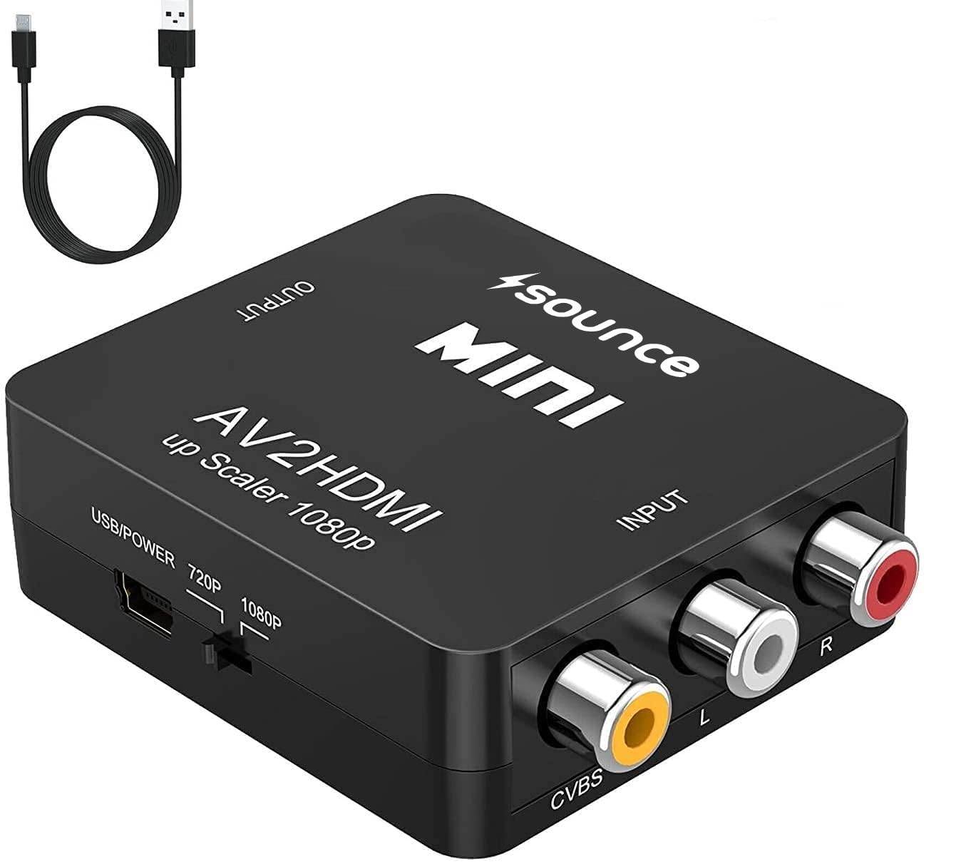 URICOM HDMI TO AV CONVERTER  HIGH QUALITY SIGNAL TRANSFER HD TO0 AV  PLUG & PLAY