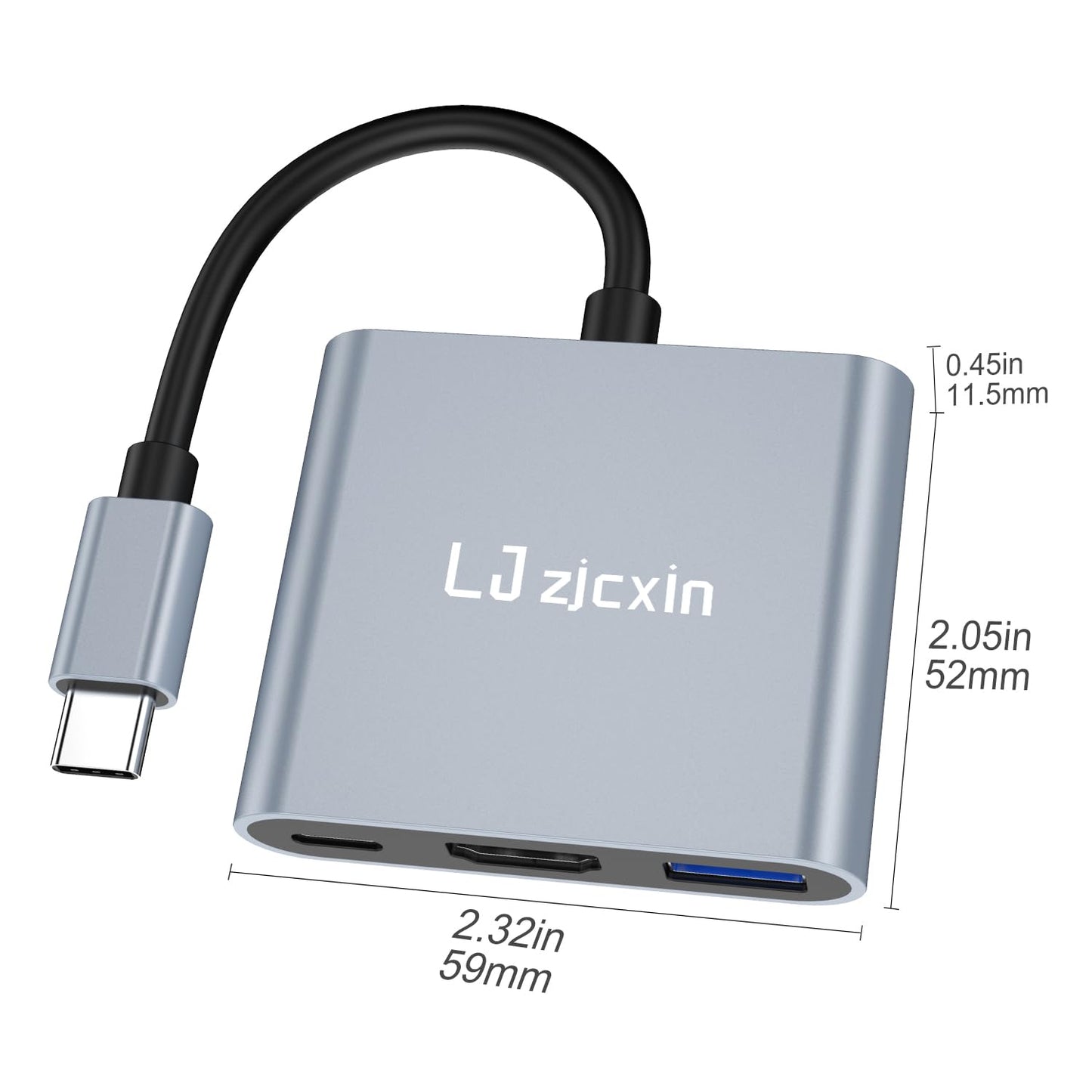 URICOM TYPE C TO HDMI CONVERTER  SUPPORT 4K HDMI  COMPATIBILITY WITH MAC/WINDOW