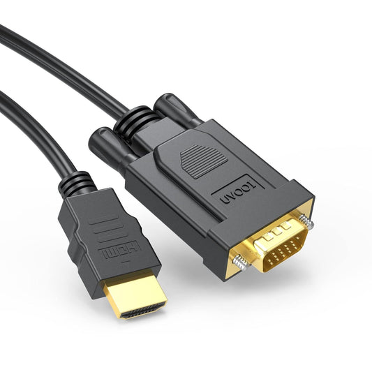 Uricom HDMI TO0 VGA CABLE 1.8  BUILT IN ACTIVE IC CHIPSET  PLUG & PLAY