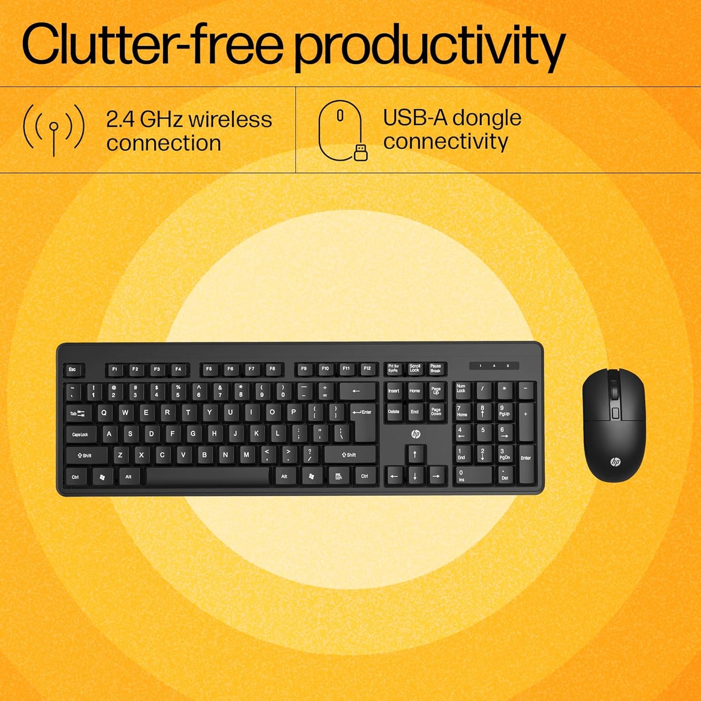 KM200 Wireless Keyboard & Mouse Combo