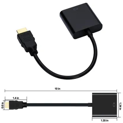 Uricom HDMI TO VGA CONVERTER  SUPPORT TO 1080p  SUPPORT VGA CABLE UP TO 20 Mtr