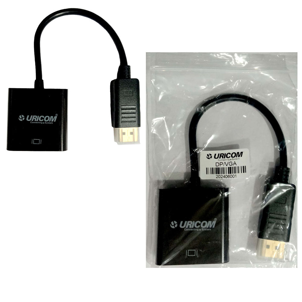 URICOM DP TO VGA CONVERTER  SUPPORT UP TO 1080p