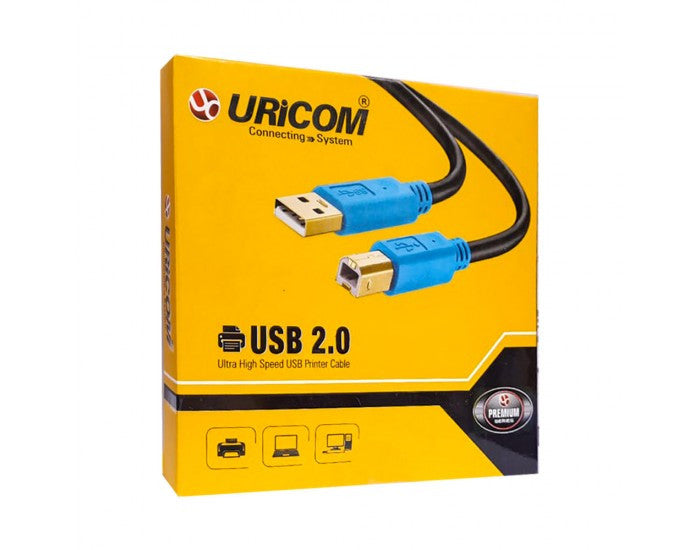 Uricom USB PRINTER CABLE 2.0 1.8 Mtr