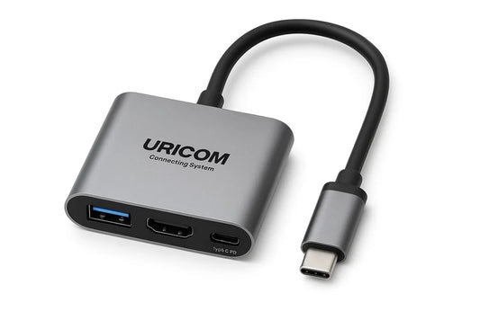 URICOM TYPE C TO VGA CONVERTER  SUPPORT 1080P HIGH QUALITY  COMPATIBILITY WITH MAC/WINDOW