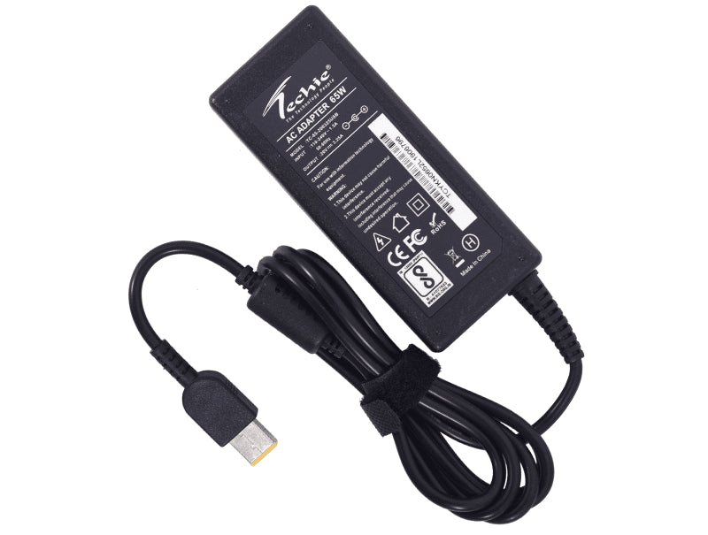 Techie Lenovo 20V 3.25A 65W 4.0*1.7 USB Type Pin Laptop Adapter